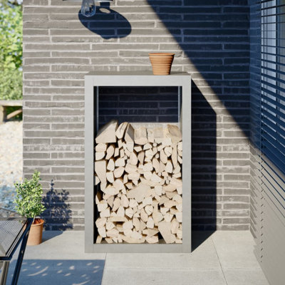  Firewood Rack Anthracite 23.6"X15.7"X39.4" Steel
