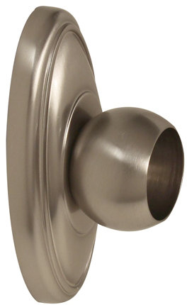 Arch Shower Rod Brackets, Satin Nickel