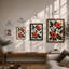 Symmetry in Bloom Botanical - Framed Print-577385559-577385561