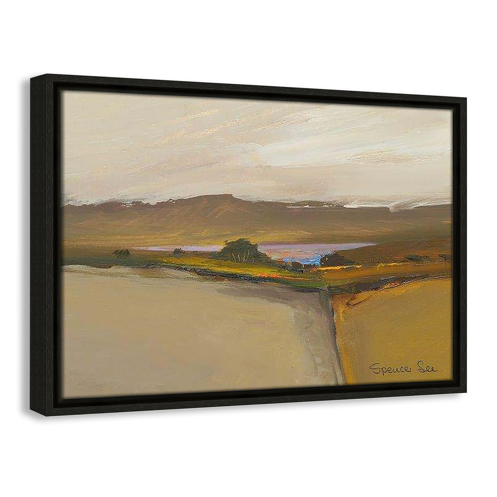 Mack "Heaven and Earth IV" Print, Espresso Framed, 13.5'' H x 19.5'' W x 2'' D