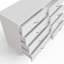 Brendle 8 Drawer Chest: 104cm Wide - High Gloss Front with Chrome Handles, Scratch Resistant-483622008