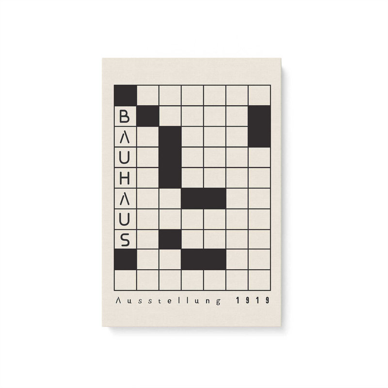 Impression sur toile Bauhaus, Toile tendue, H 48 po x l 32 po x P 1,25 po