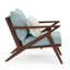 Chaise de patio Minhaj avec coussins Sunbrella-842339658