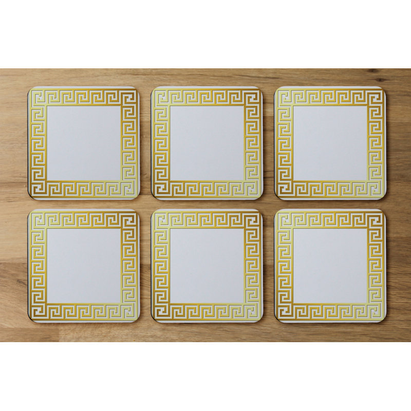 Square 6 Piece Coaster Set