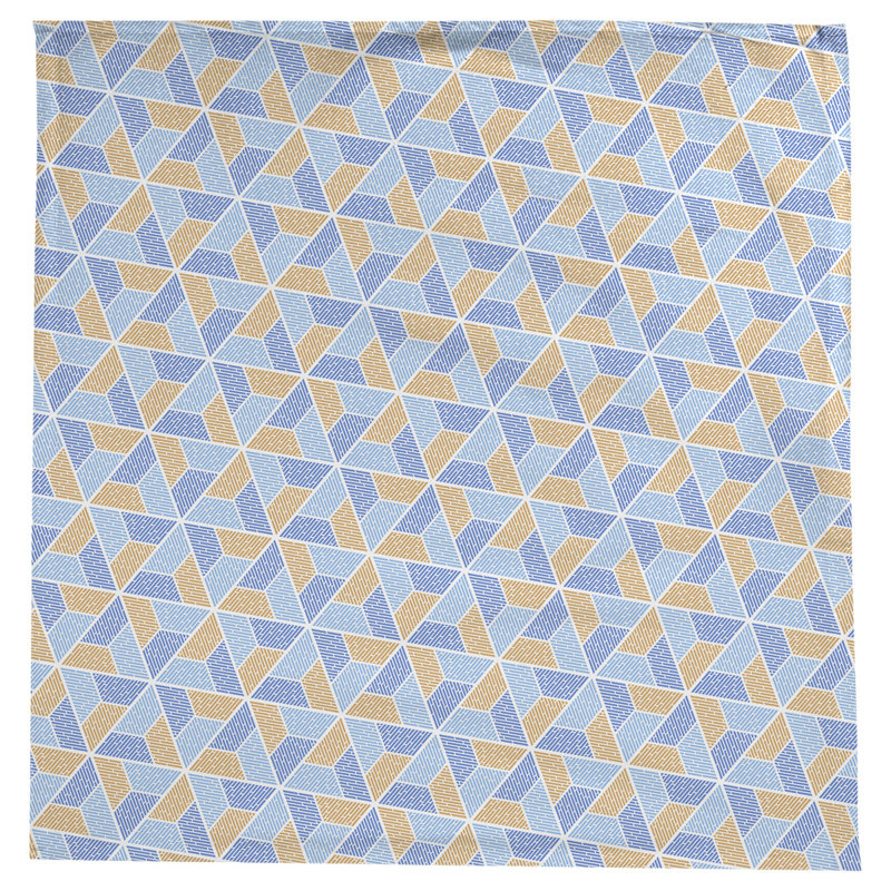 Nappe trapézoïdale Leffel, Bleu / Orange