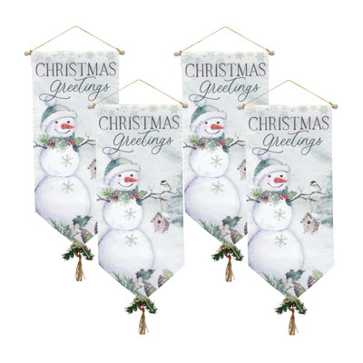 Canvas Christmas Greetings Banner