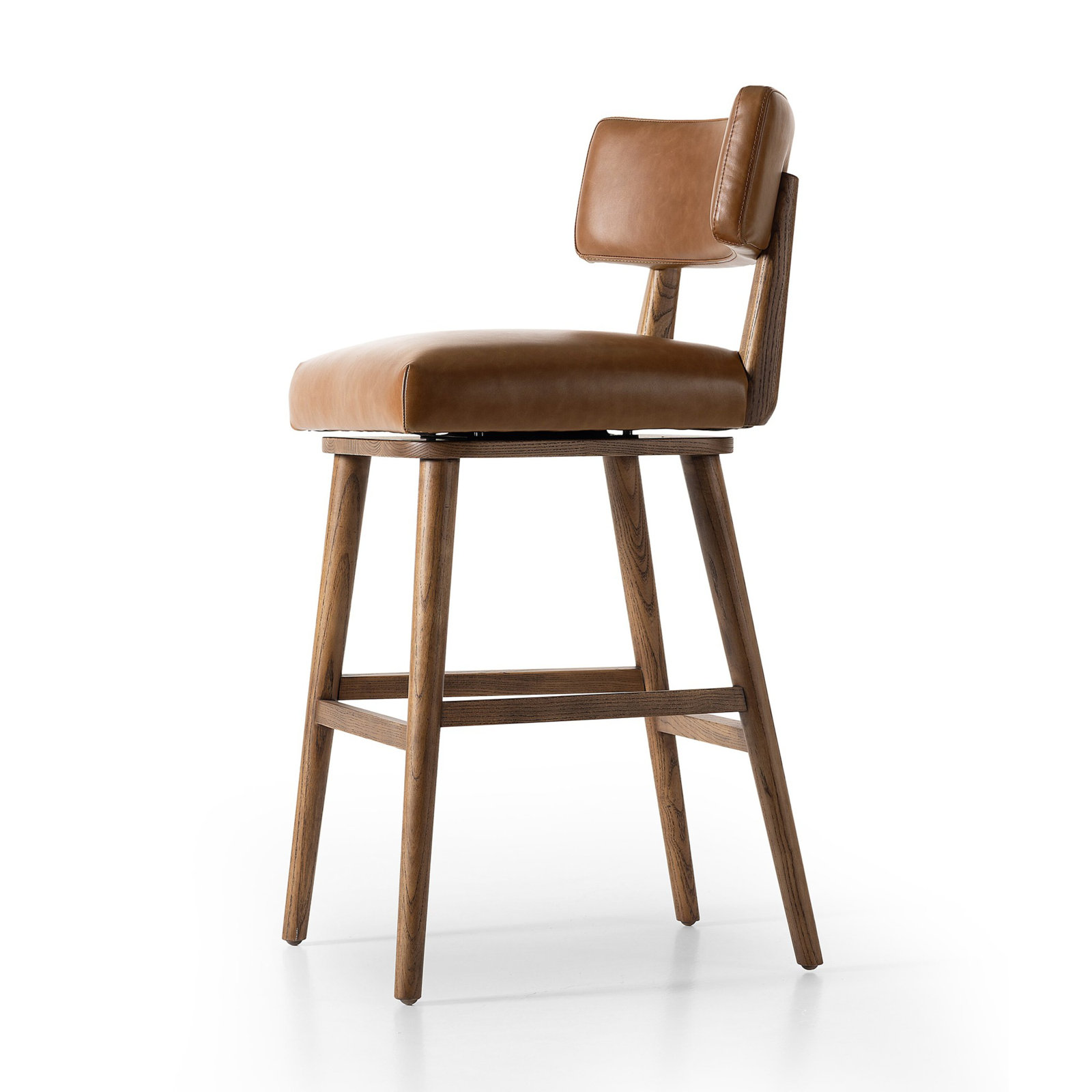Lando Swivel Bar and Counter Stool, Bar Stool (31" Seat Height), Sonoma Chestnut