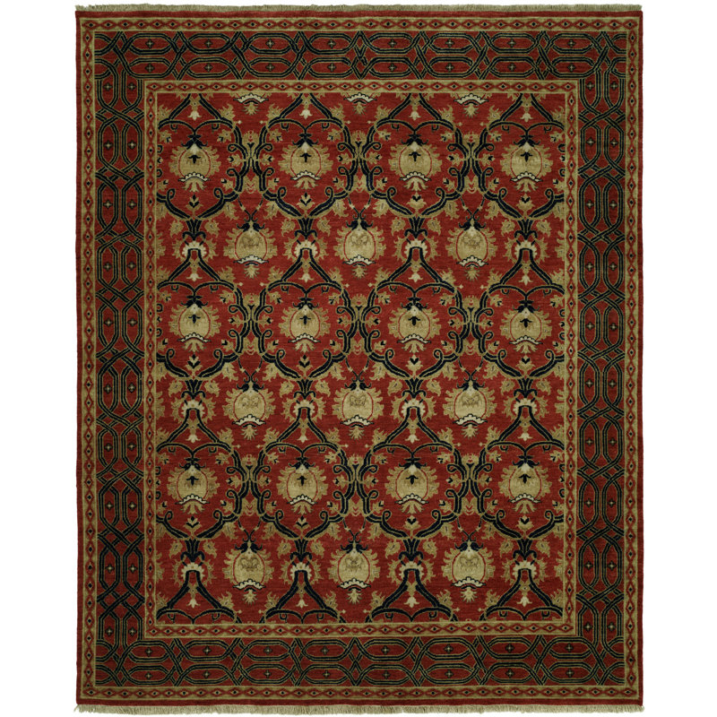 Skegness Wool Oriental Indoor Rug, Rectangle 2' x 3'