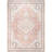Ashtin Zahra Medallion Machine Washable Area Rug for Living Room Bedroom Dining Room Kitchen, Peach/Ivory-452325603