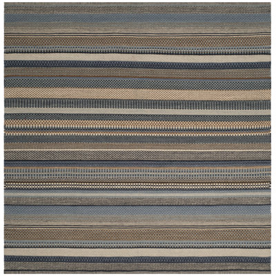 Grice Kilim Hand Woven Wool Striped Rug
