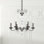 Helenia 6 Light 28in x 30in Chandelier in Antique Silver with Clear Heritage Handcut Crystals