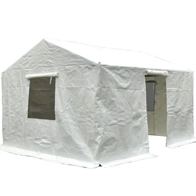 Housse d'extérieur pour abri de jardin 12 pi x 14 pi - toutes saisons imperméable pour abris de jardin blanc avec parois latérales et fenêtres en filet pour