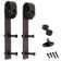 Paneled Wood and Metal K Series DIY Knotty Barn Door with Installation Hardware Kit