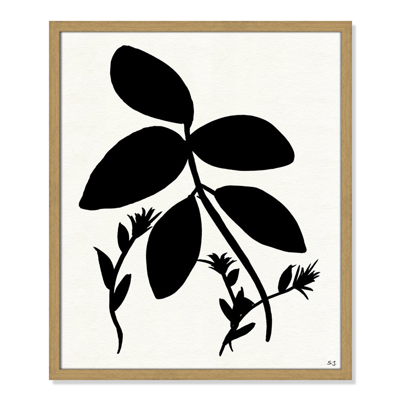 Silhouette Garden II by Susan Jill, Natural Wood Grain Framed, 25.5" H x 21.5" W x 0.75" D
