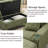 40.8" Corduroy Upholstered Sofa-291059356