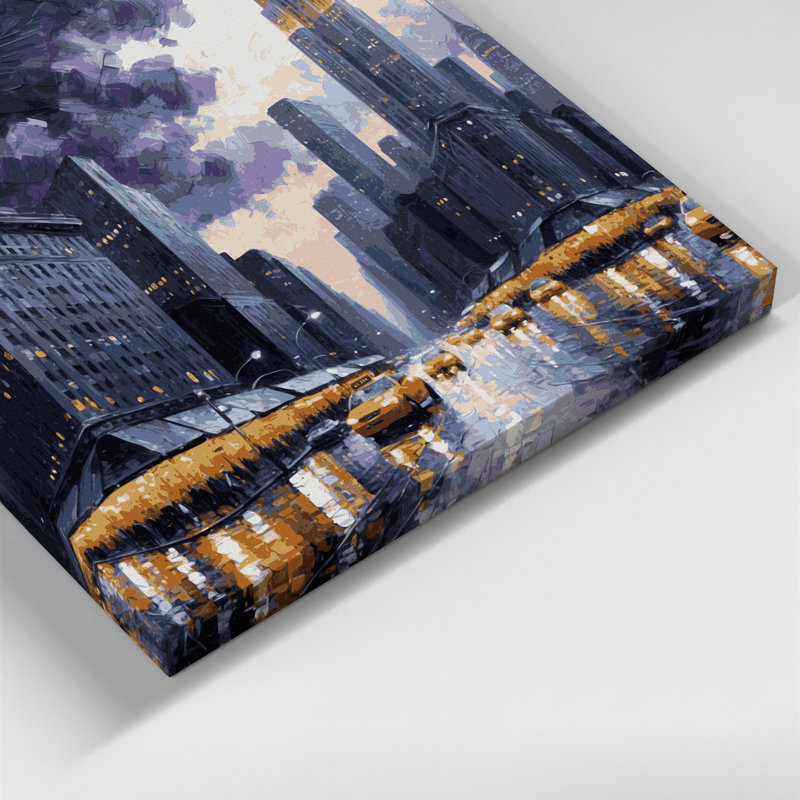 Art mural sur toile, cités, villes, New York, H 8 po x l 10 po