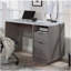 Bureau moderne avec 2 tiroirs spacieux, finition gris moyen