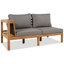 Ensemble de conversation d'extérieur en bois d'acacia avec coussins 4 pièces-1151268080-1151268083