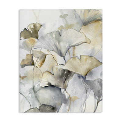  «Abstract Gingko Leaves», art mural sur toile par Carol Robinson