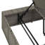  Chaise longue en rotin de polyester gris avec coussin flottant-809185844-809185839