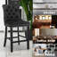 Ensemble de tabourets de bar rembourrés Modern Velvet-1100330265-1100330267