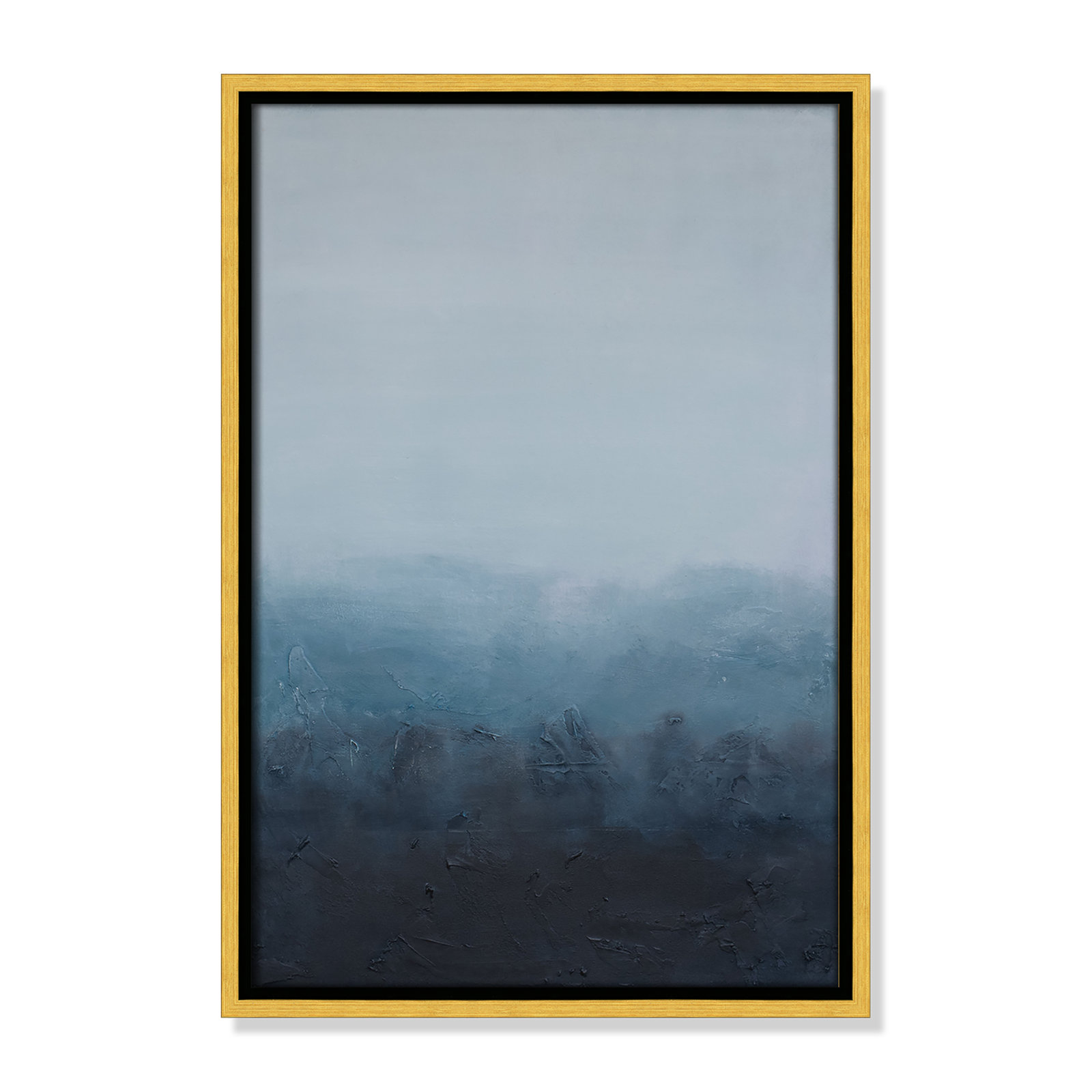 Elemental I Print by S.H. Khan, 13.5'' W x 19.5'' H, Gold Floater