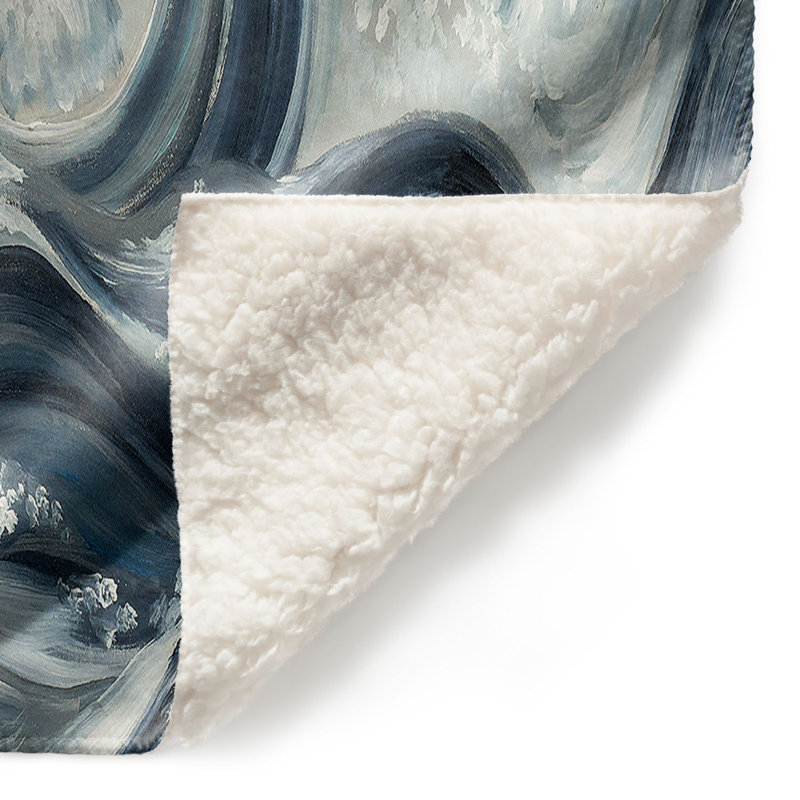 Couverture ondulée douce Sherpa Wave, l 51 po x L 60 po