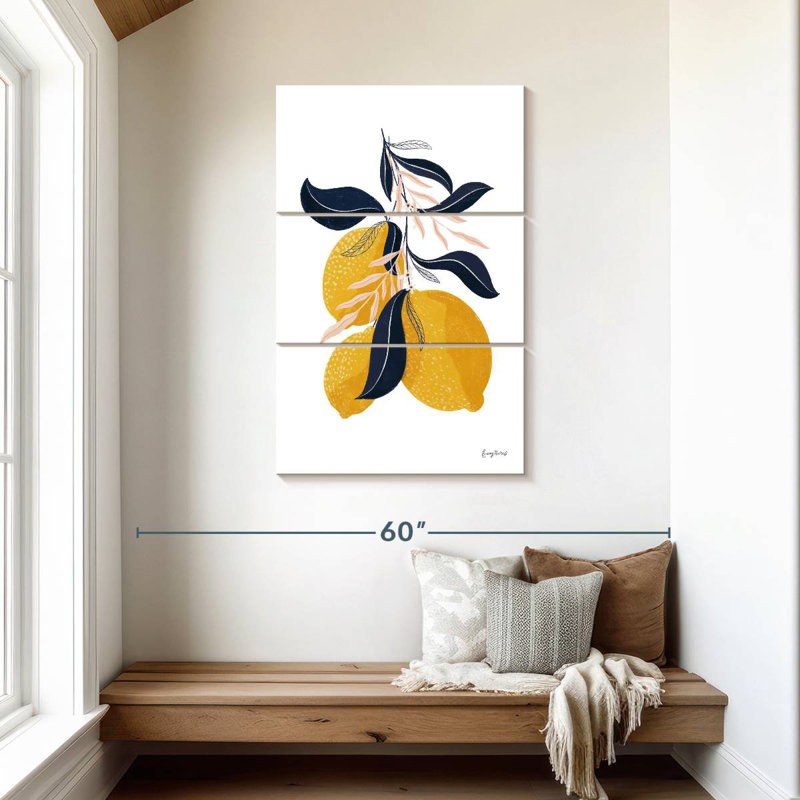 Yarlin Citrons I No Words, H 45 po x l 28 po