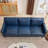 Barton 80.31'' Faux Leather Square Arm Sofa-1676347375