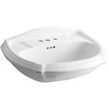 Portrait® Vitreous China U-Shaped Pedestal Bathroom Sink
