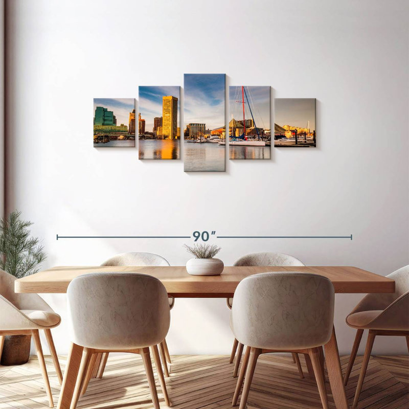 Baltimore, 30" H x 68" W