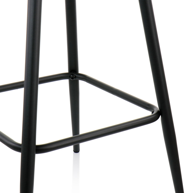 Abdul-Kareem Upholstered Counter Stool with Metal Frame