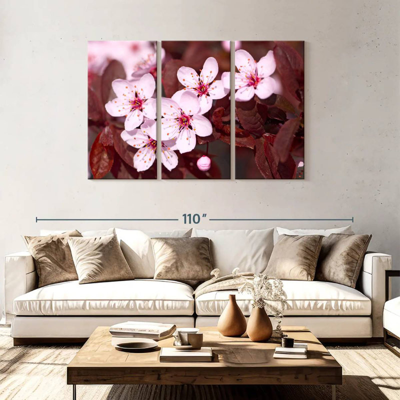 Harnek Blooming Japanese Cherry Blossoms, 48" H x 74" W