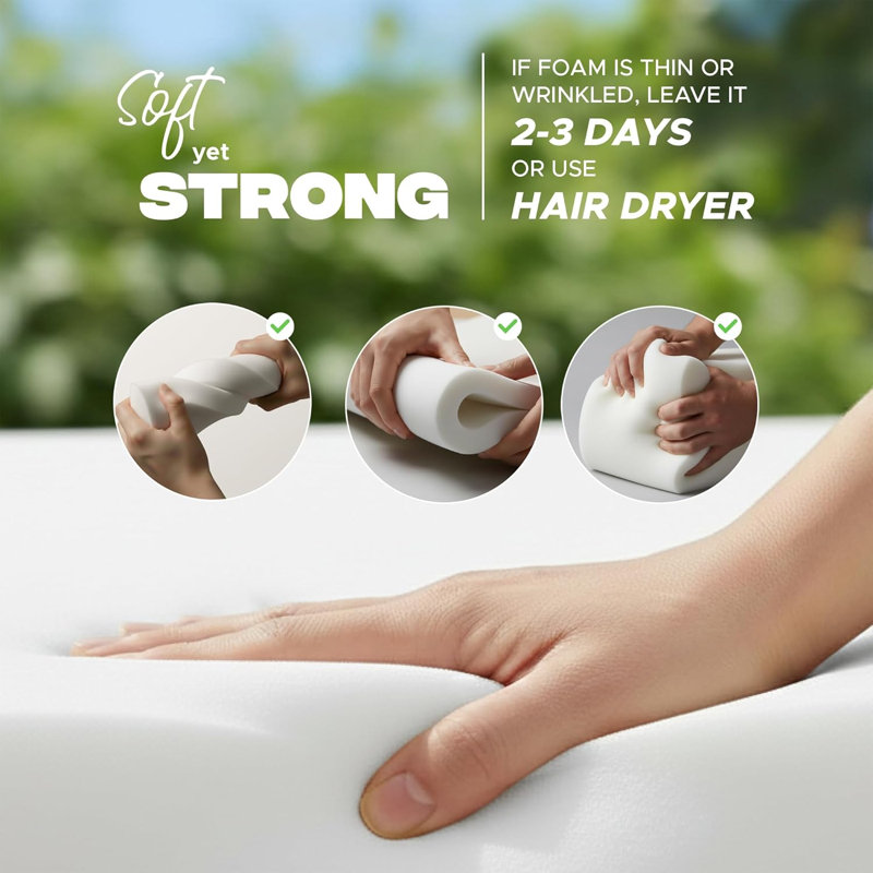 Outdoor Bench Cushion, Water-Resistant & Fade-Resistant