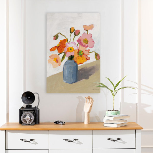 Lark Manor Subtle Bouquet - Blossoms Blue Bouquets Buds - Wayfair Canada