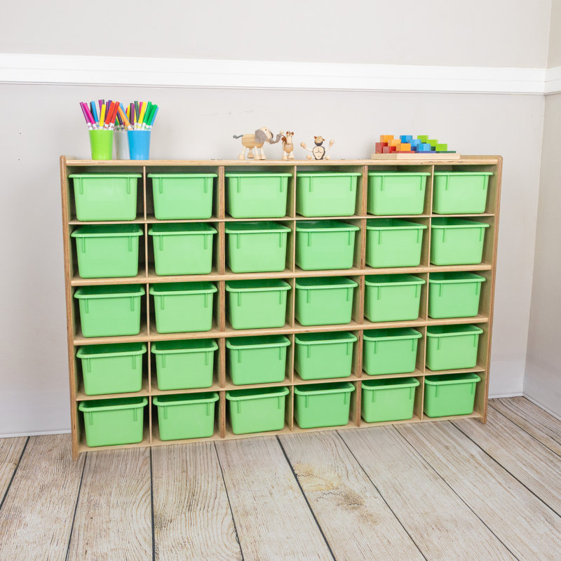 Casier avec bacs Contender, Non assemblés, Vert lime