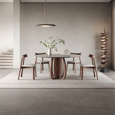 Sintered stone creative dining table set