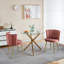 Chaise de salle à manger moderne en velours (ensemble de 2)-1993016688