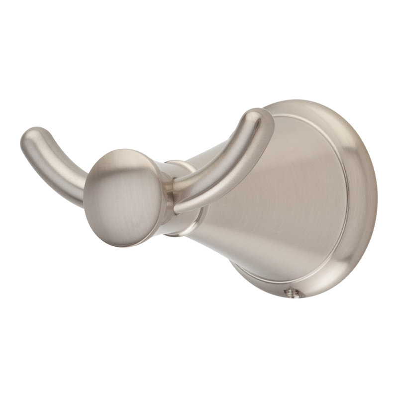 Saxton Wall Mounted Robe Hook, Brushed Nickel