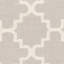 Tapis gris en laine et coton tissé à la main Rodgers-637014411