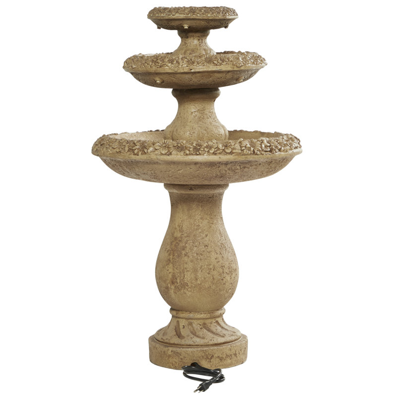 Fontaine de jardin extérieure en polystone