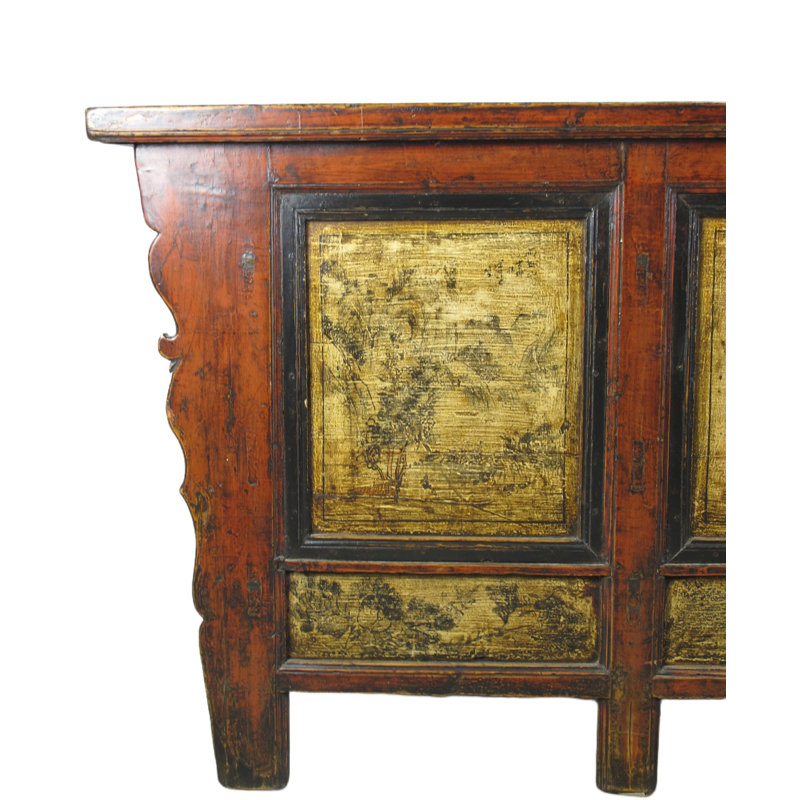 Asian Classic 75.5'' W Solid Wood Sideboard