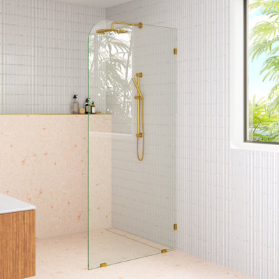 Solaris Frameless Fixed Radius Shower Panel