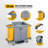 60" Multifunctional Housekeeping Hotel Cart Janitorial Cart With Locking