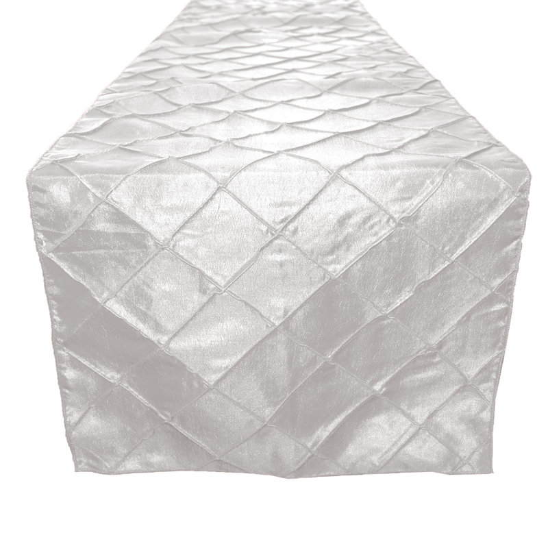 Solid Color Table Runner, 144" x 12", White