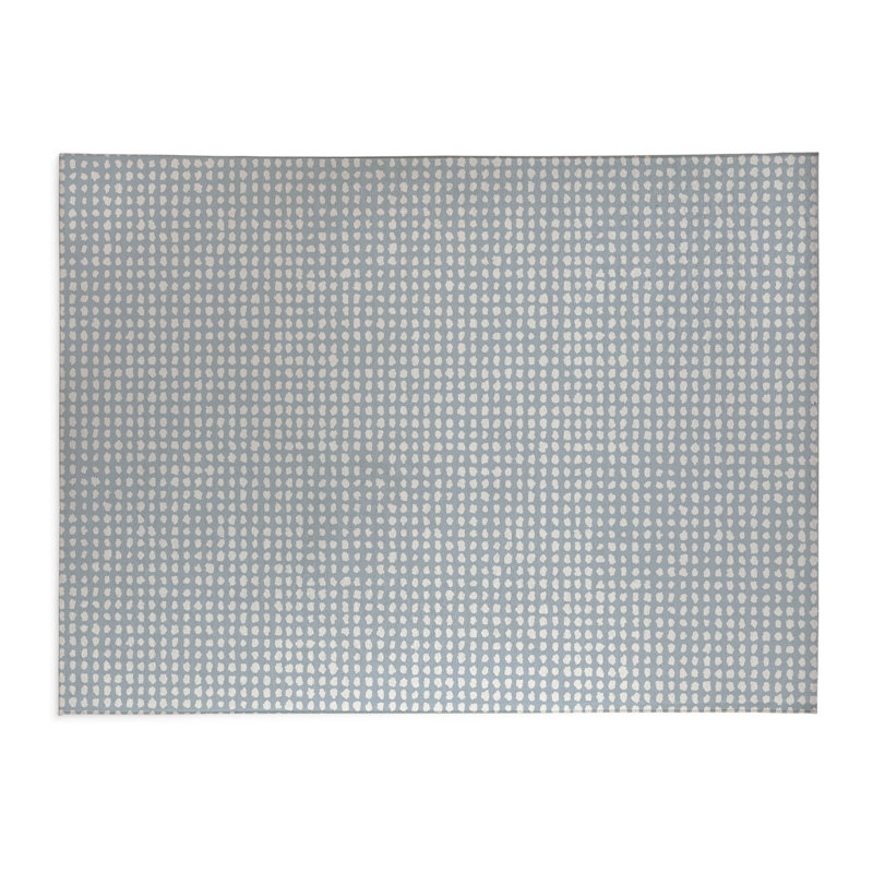 Paillasson d'intérieur Grunge Row, L 36 po x L 60 po, Bleu ardoise