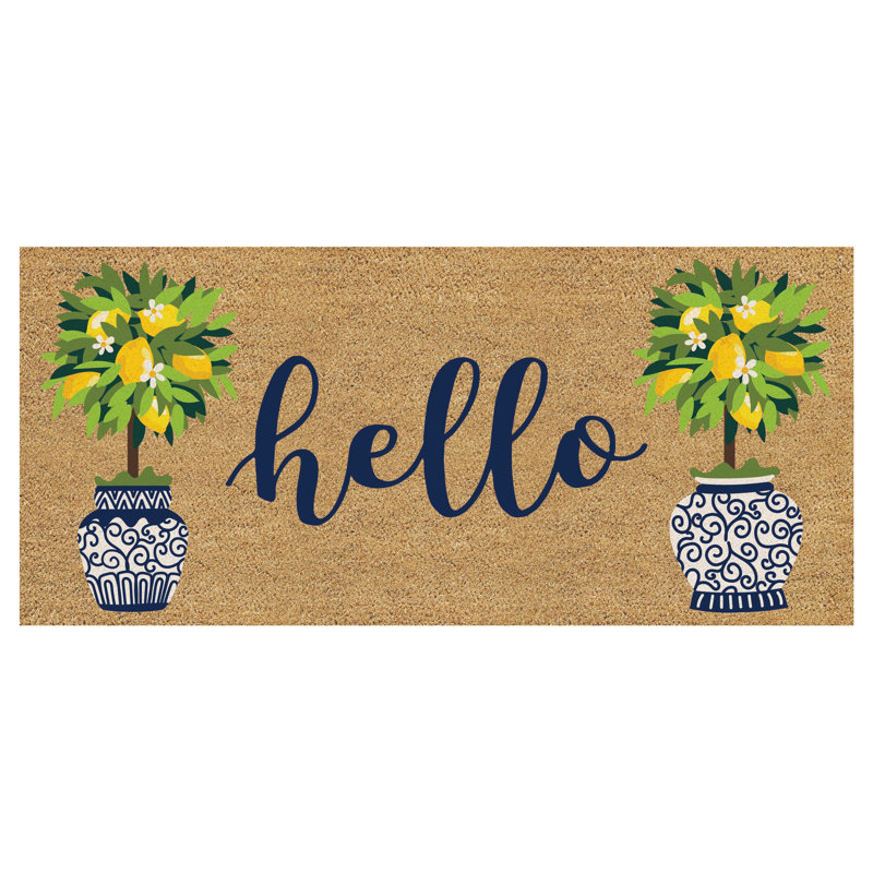 Tapis matelassé Hello Topiaire