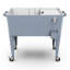 Permasteel - Glacière à roulettes rétro avec cloison 80QT - Bleu-132361620