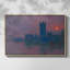 Les maisons du Parlement, coucher de soleil, 1903 - Claude Monet, toile tendue avec châssis-132874088-132874087