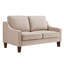 Causeuse 2 places avec coussin de siège à ressorts et housses de velours amovibles-132819498